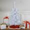 2ft. Pre-Lit Slim White Artificial Christmas Tree, Green Lights